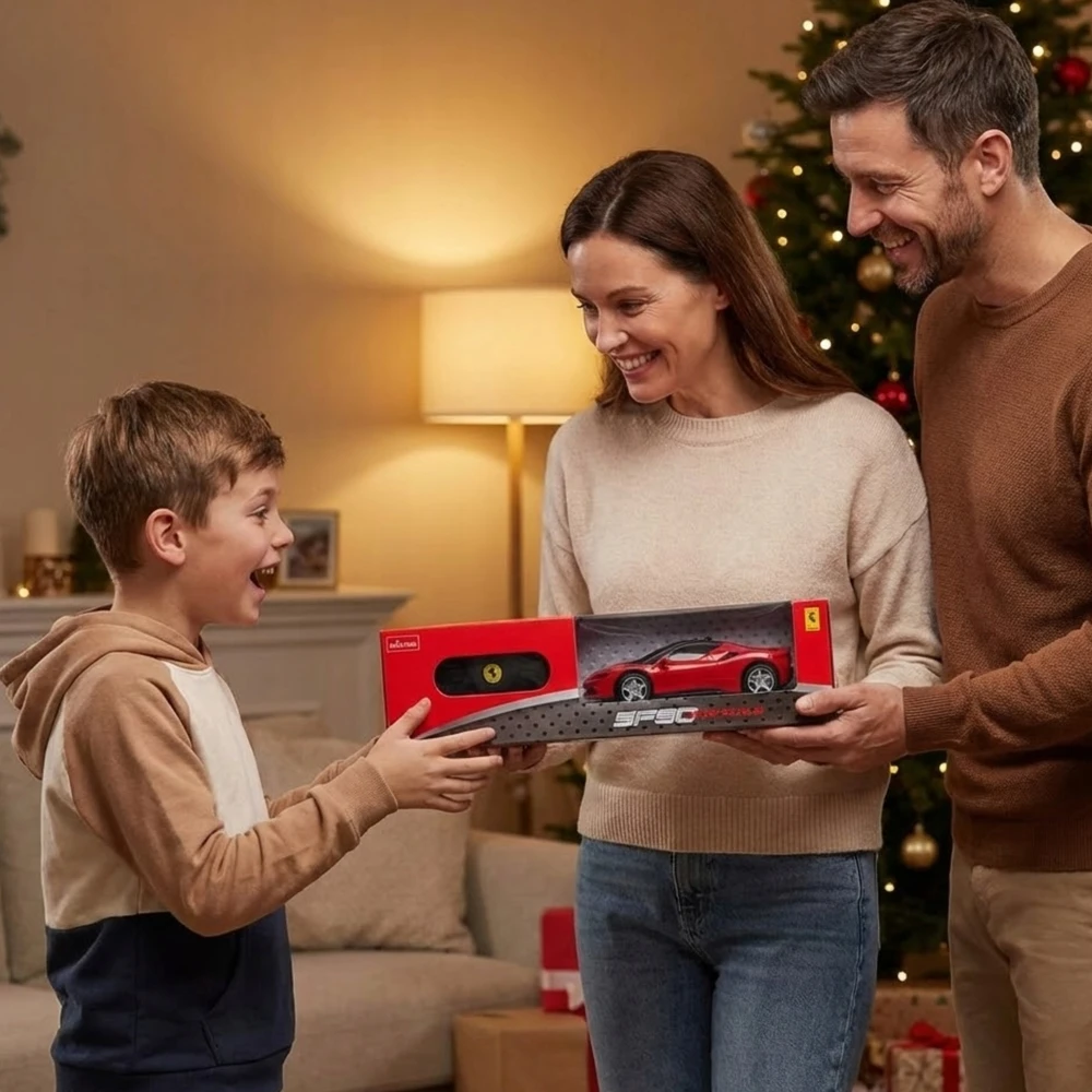 Nuotoliniu būdu valdomas Ferrari SF90 Stradale Rastar 97600, 1:24, raudonas