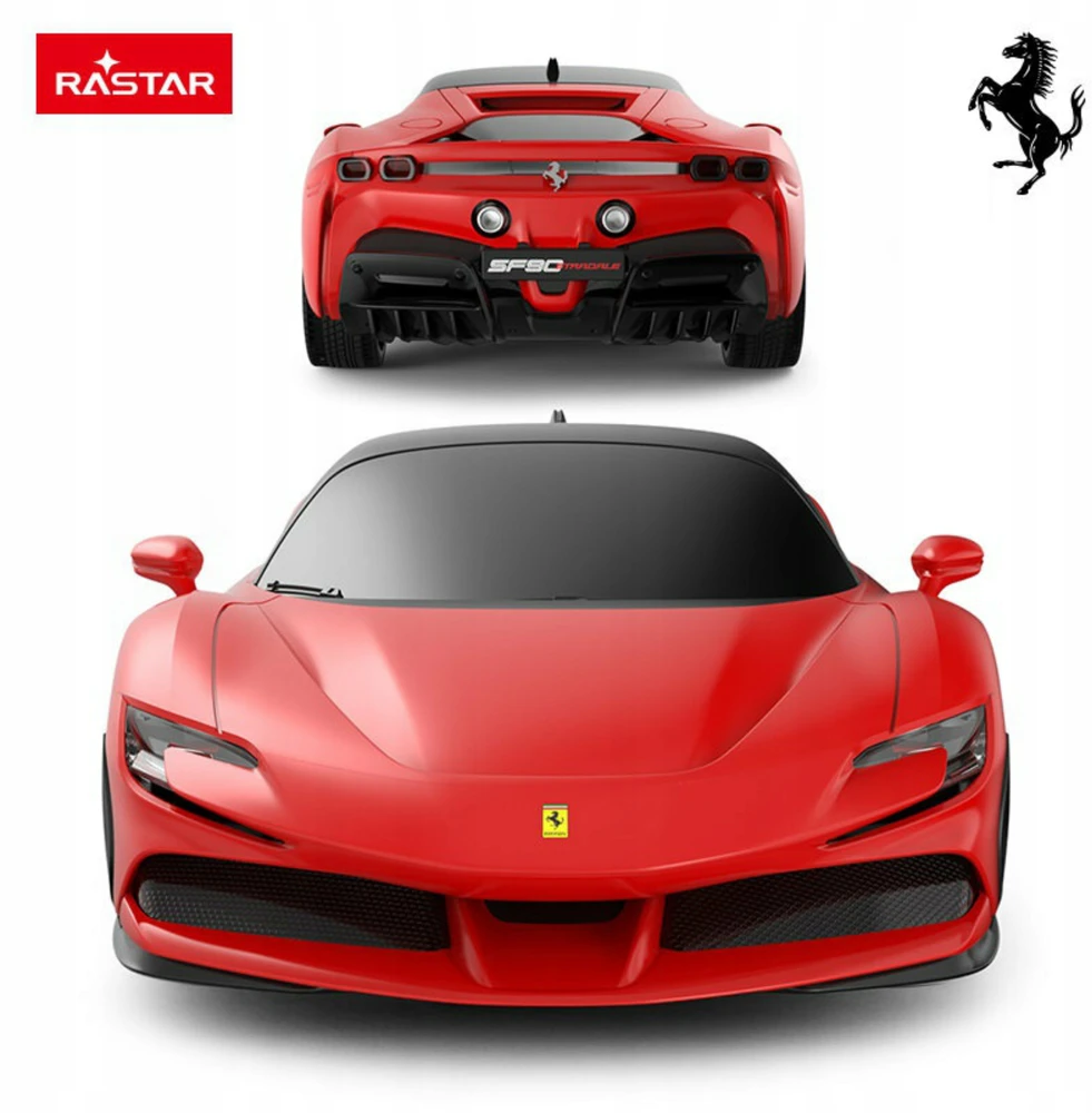 Nuotoliniu būdu valdomas Ferrari SF90 Stradale Rastar 97600, 1:24, raudonas