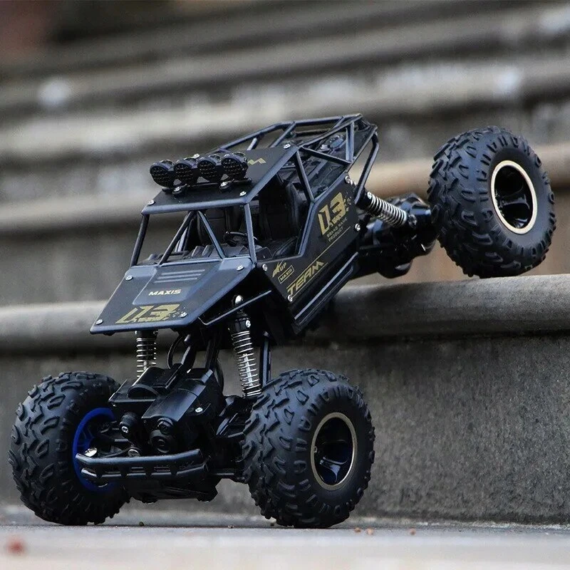 Nuotoliniu būdu valdomas metalinis RC visureigis „Monster Truck“ 4 × 4