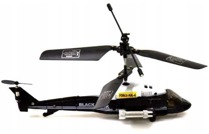 Nuotoliniu būdu valdomas sraigtasparnis BlackHawk HK-4 su giroskopu