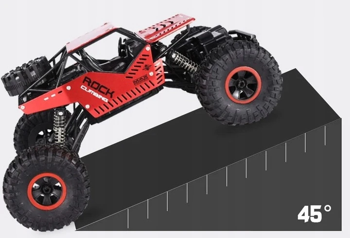 Nuotoliniu būdu valdomas visureigis 2Kids Toys, 1:16, 4x4, raudonas