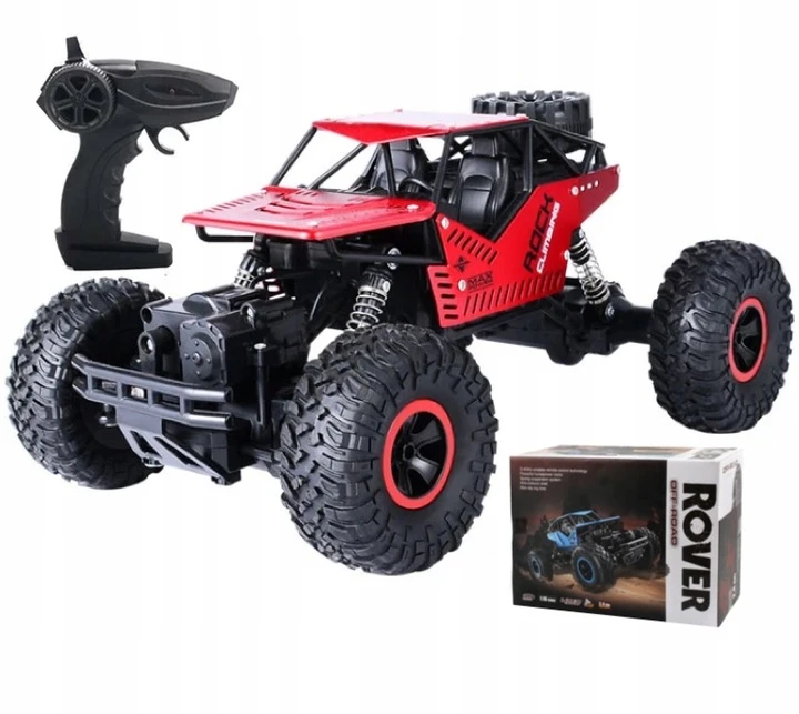 Nuotoliniu būdu valdomas visureigis 2Kids Toys, 1:16, 4x4, raudonas