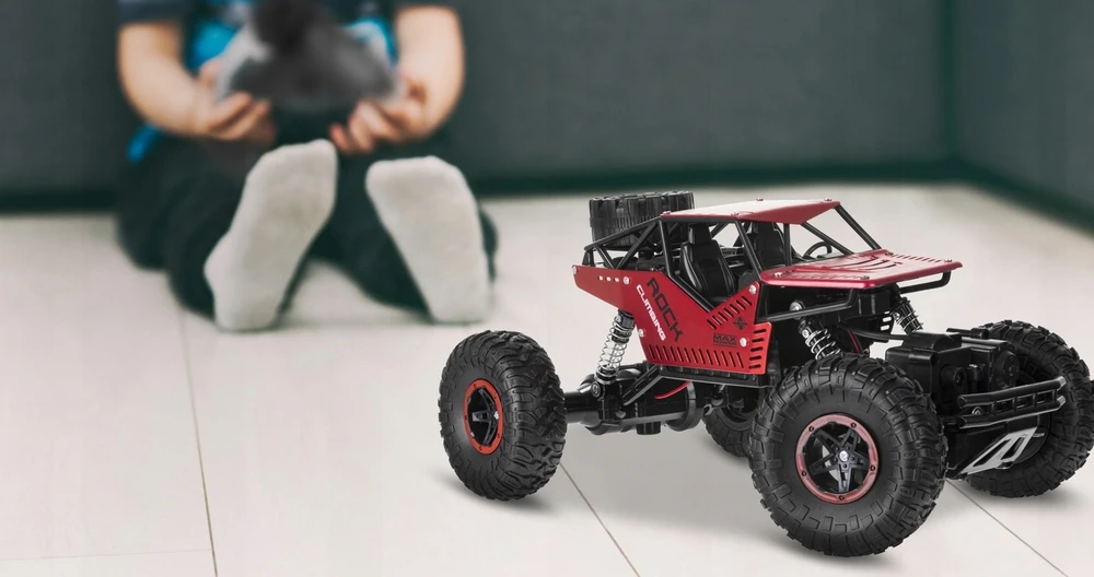 Nuotoliniu būdu valdomas visureigis 2Kids Toys, 1:16, 4x4, raudonas