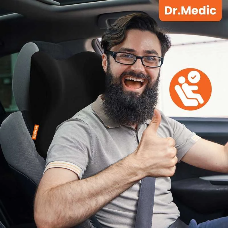Ortopedinė galvos ir kaklo pagalvė kėdei, automobiliui ir biurui