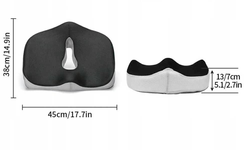 Ortopedinė juosmens pagalvė kėdei – ergonomiškam sėdėjimui