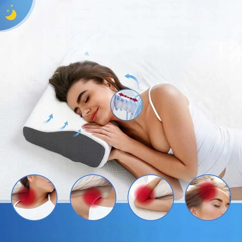 Ortopedinė kaklo pagalvė ergonomiškai atramai miego metu