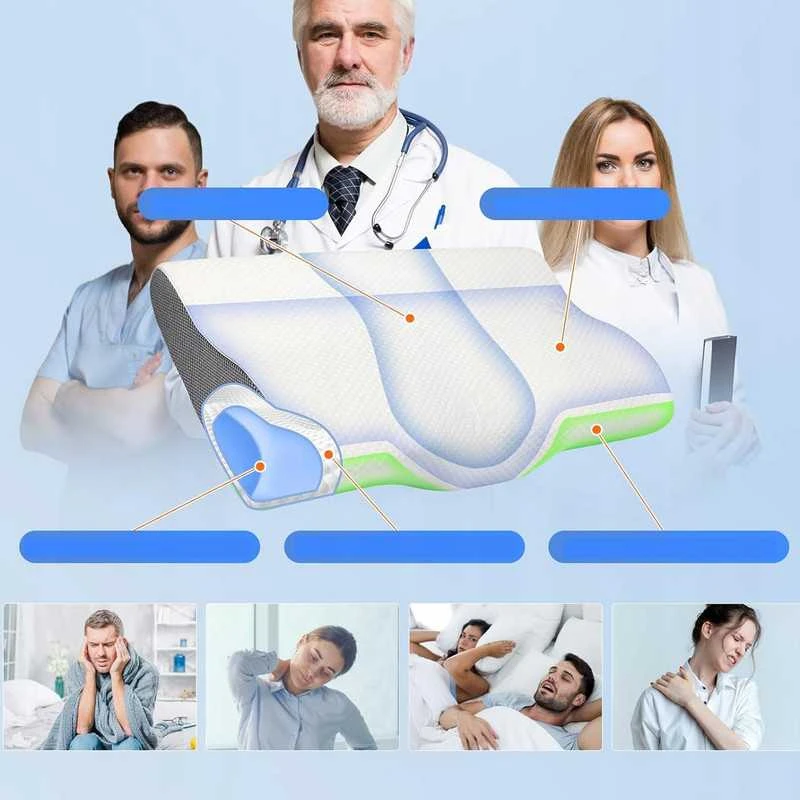 Ortopedinė kaklo pagalvė ergonomiškai atramai miego metu