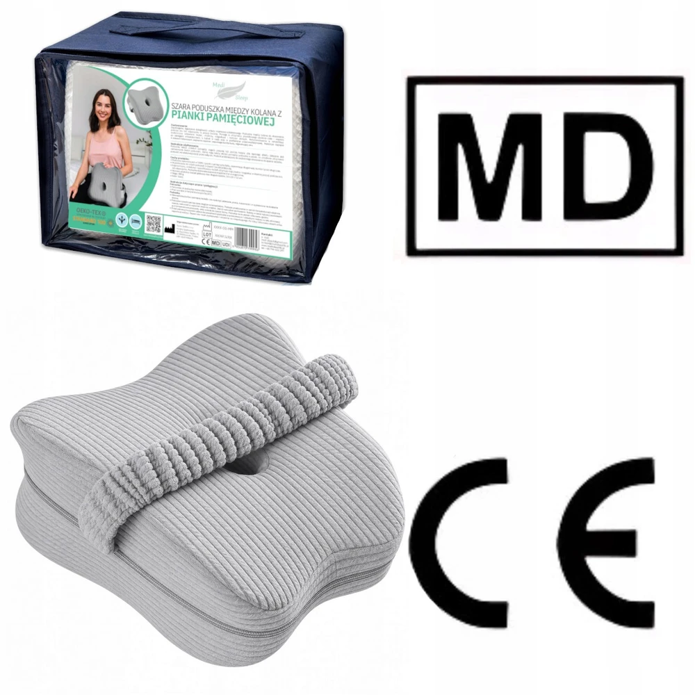 Ortopedinė kelių pagalvė Medi Sleep, pilka