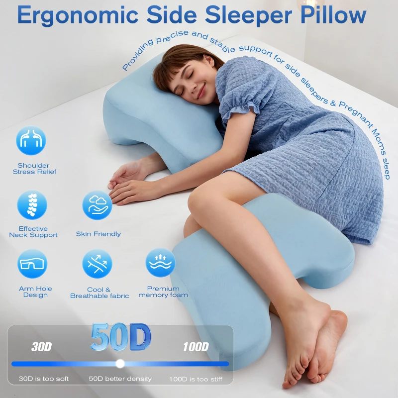 Ortopedinė pagalvė miegui ant šono