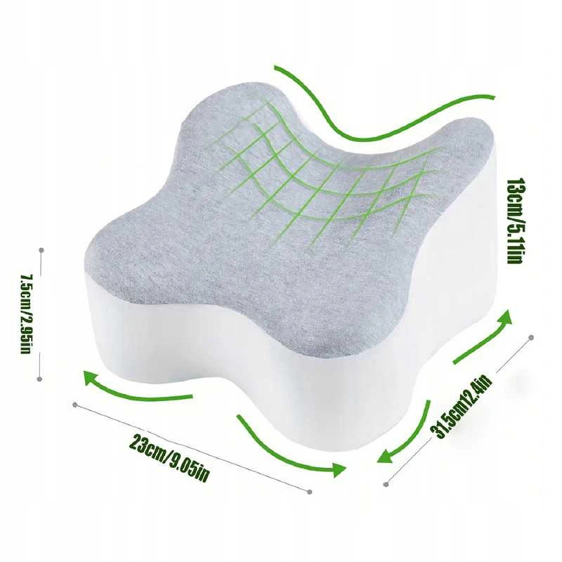 Ortopedinė pagalvė miegui tarp kelių ir po kojomis iš Memory Foam