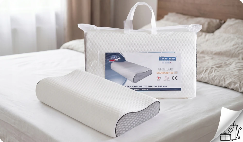 Ortopedinė pagalvė TM-ORTO P60, 60 × 36 cm