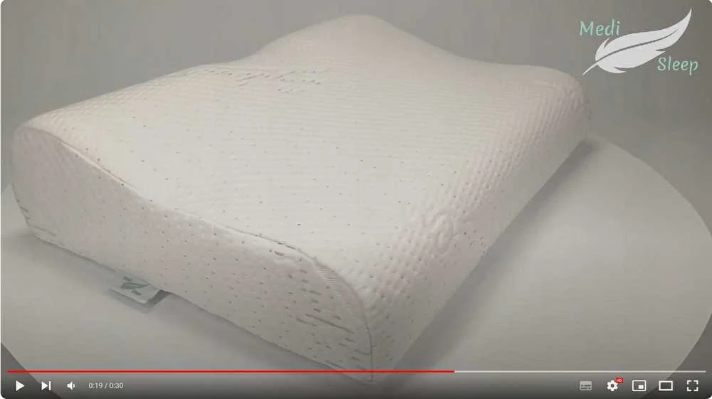 Ortopedinė profilinė miego pagalvė su įduba iš Memory Foam
