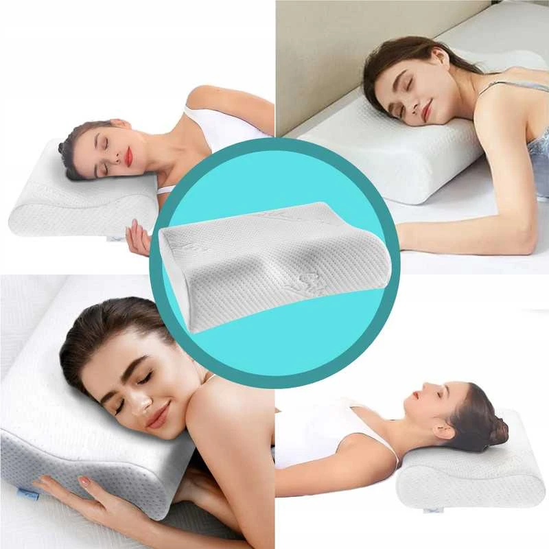 Ortopedinė profilinė miego pagalvė su įduba iš Memory Foam