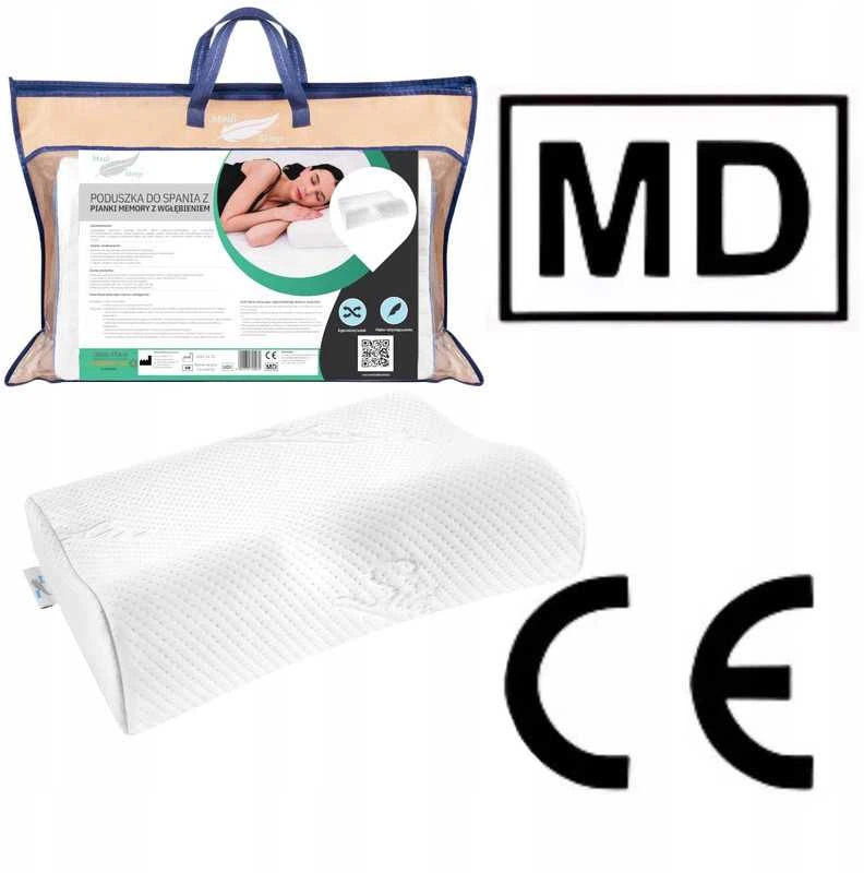 Ortopedinė profilinė miego pagalvė su įduba iš Memory Foam