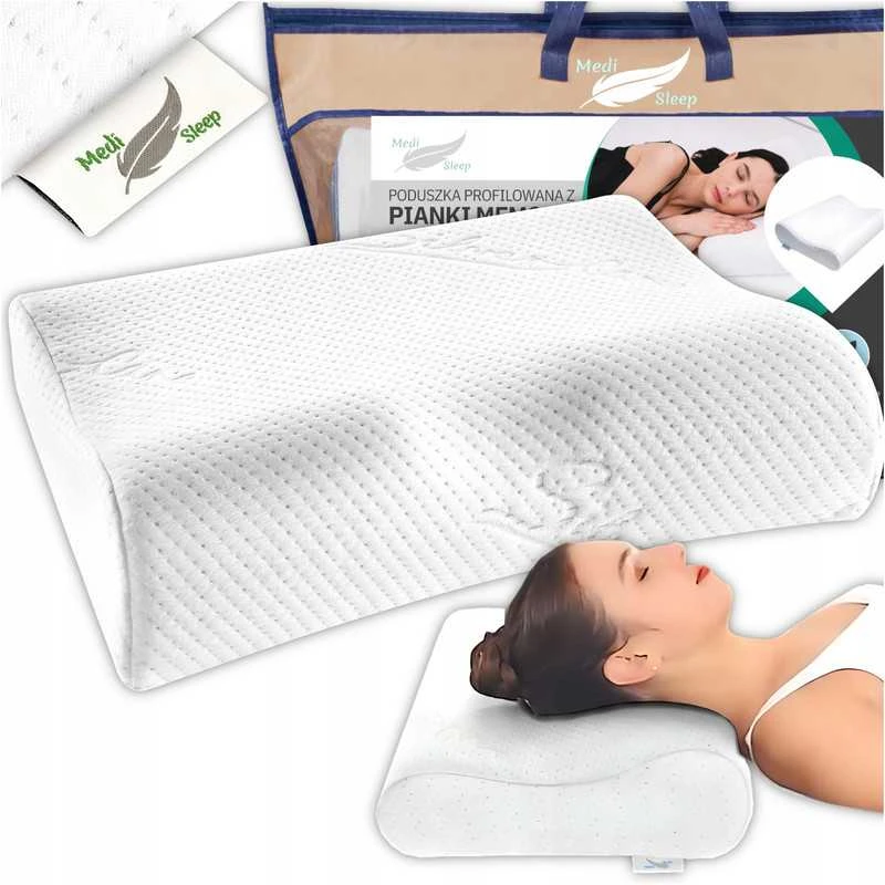 Ortopedinė profilinė miego pagalvė su įduba iš Memory Foam