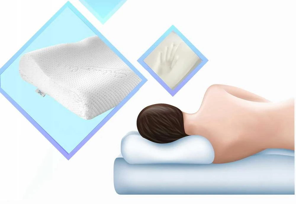Ortopedinė profilinė miego pagalvė su įduba iš Memory Foam