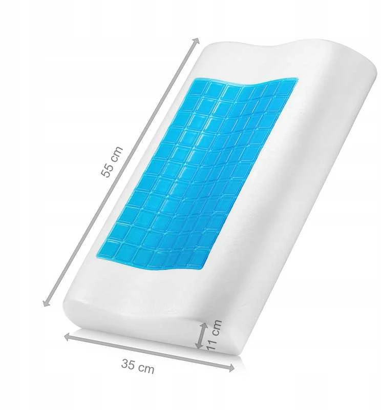 Ortopedinė profilinė miego pagalvė su Memory Foam ir vėsinančiu geliu