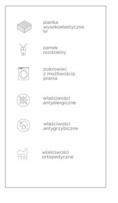Ortopedinė profiliuota pagalvė iš HR putų – tvirta ir ergonomiška