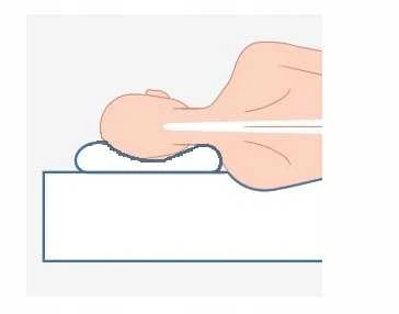Ortopedinė profiliuota pagalvė iš HR putų – tvirta ir ergonomiška