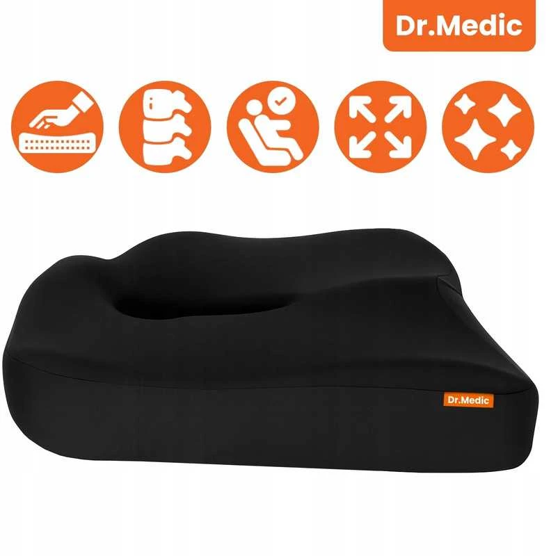 Ortopedinė sėdynės pagalvė automobiliui ir biuro kėdei iš Memory Foam