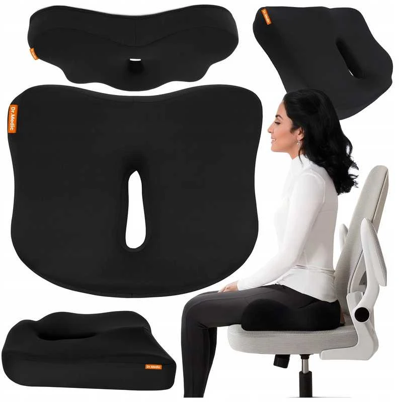Ortopedinė sėdynės pagalvė automobiliui ir biuro kėdei iš Memory Foam