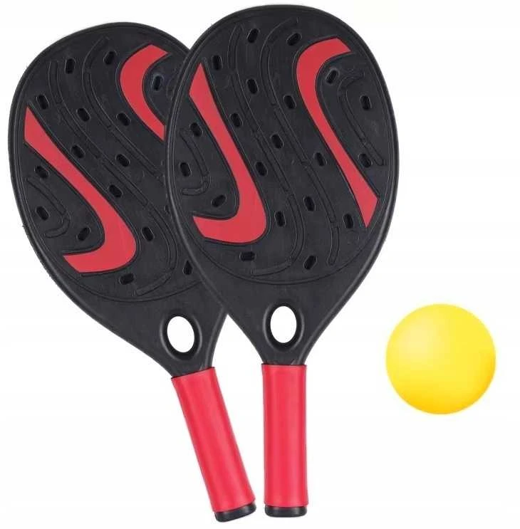 Padelio, paplūdimio teniso ir badmintono raketės su kamuoliukais / šatlai – viskas žaidimui!