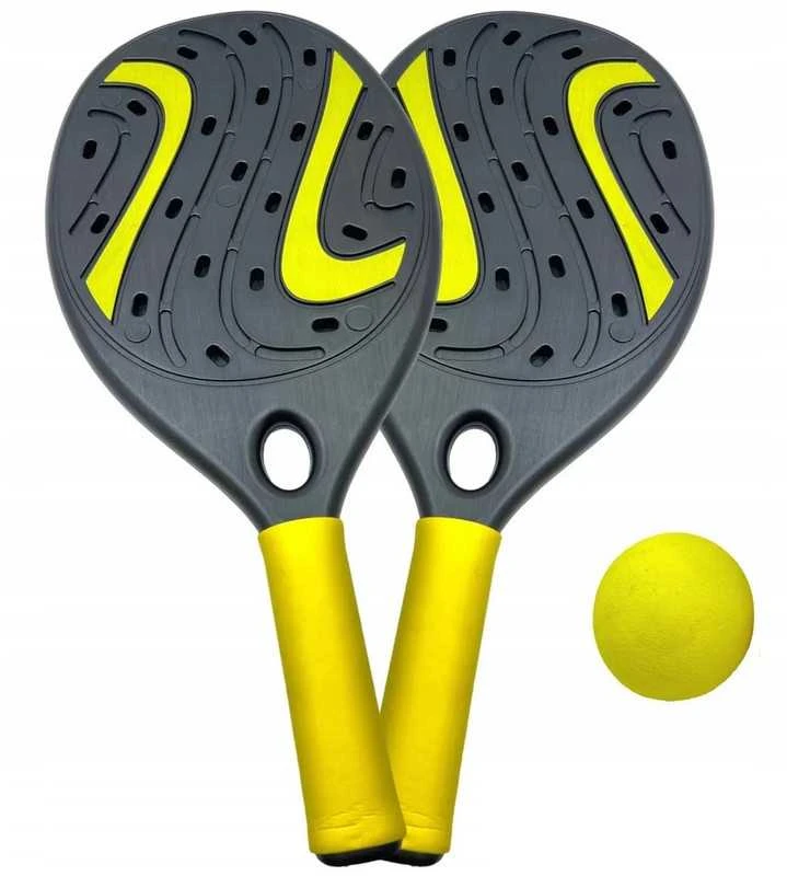 Padelio, paplūdimio teniso ir badmintono raketės su kamuoliukais / šatlai – viskas žaidimui!