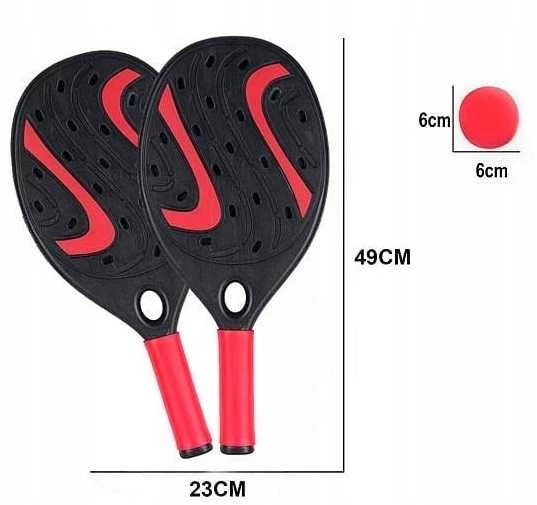 Padelio, paplūdimio teniso ir badmintono raketės su kamuoliukais / šatlai – viskas žaidimui!