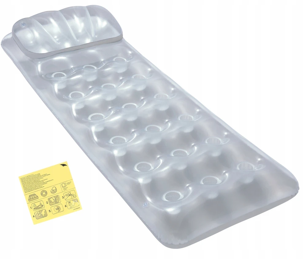 Paplūdimio pripučiamas čiužinys su pagalve Bestway 188x71 cm