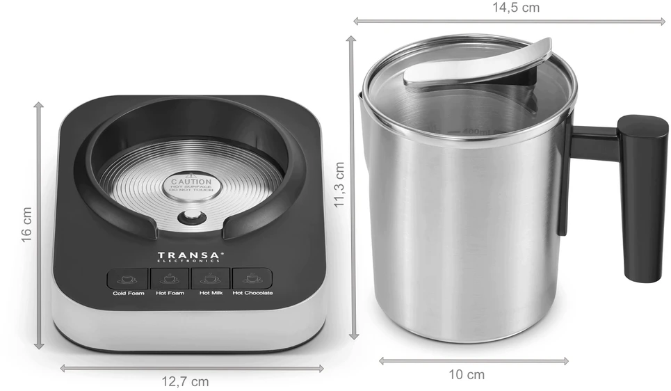 Pieno putų plakiklis Transa Electronics, 400 ml