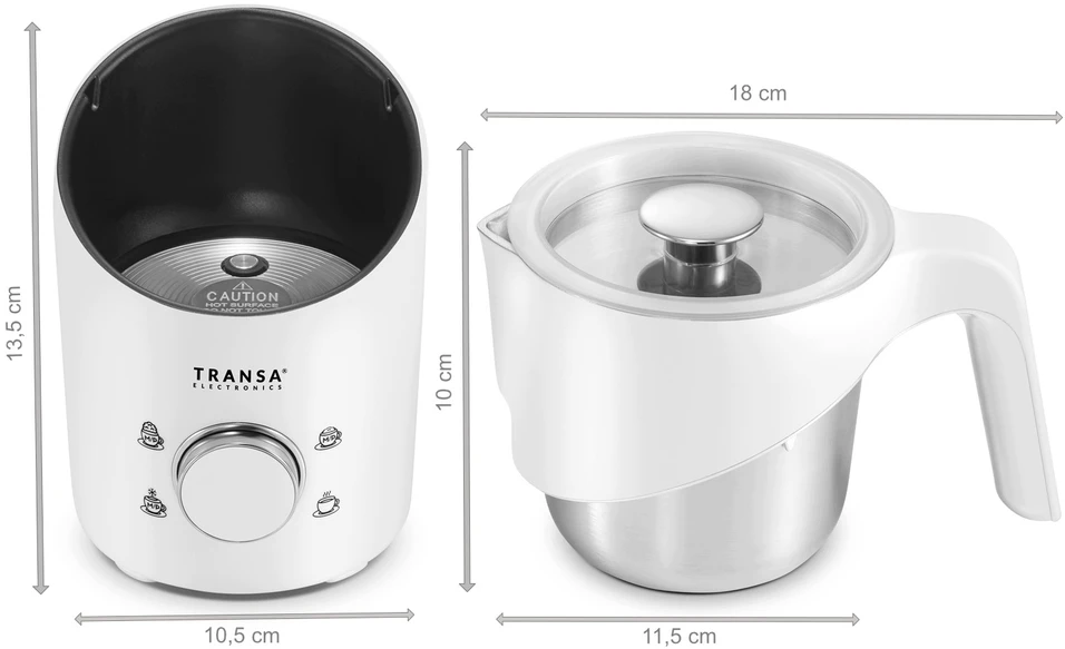 Pieno putų plakiklis Transa Electronics, 400 ml