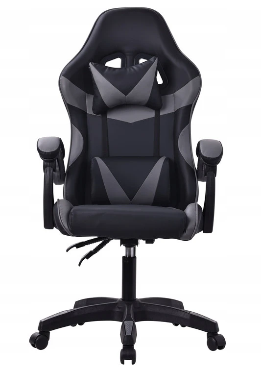 Pilka ergonominė žaidimų kėdė DRAGO