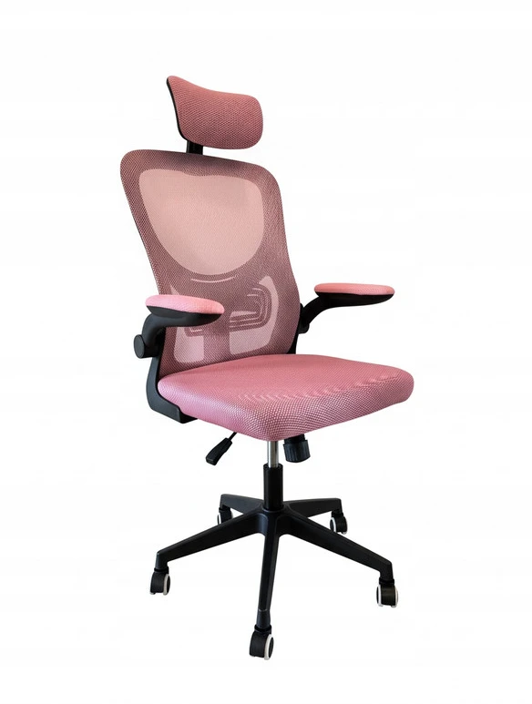 Pink Ergonominė biuro kėdė FIBI Rožinė-Juodas su mikro tinkleliu