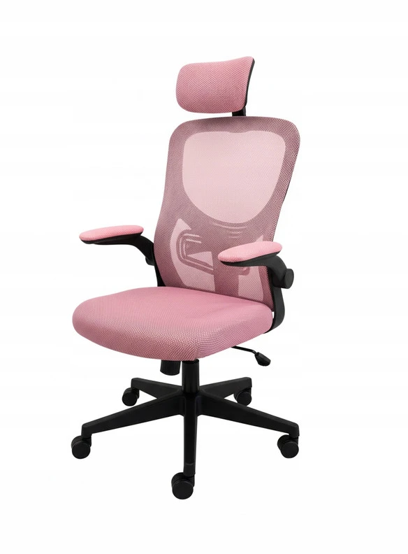 Pink Ergonominė biuro kėdė FIBI Rožinė-Juodas su mikro tinkleliu