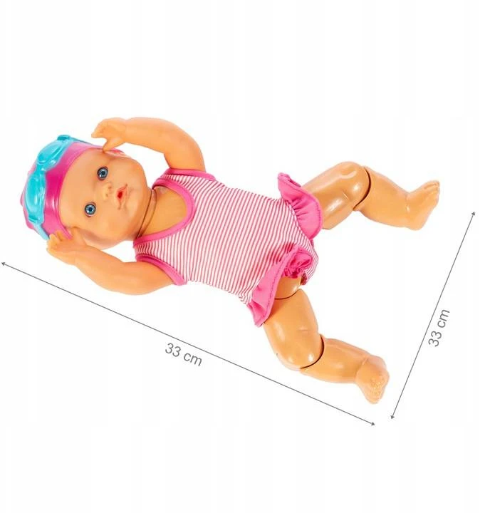 Plaukiojanti lėlė MalPlay, 33 cm