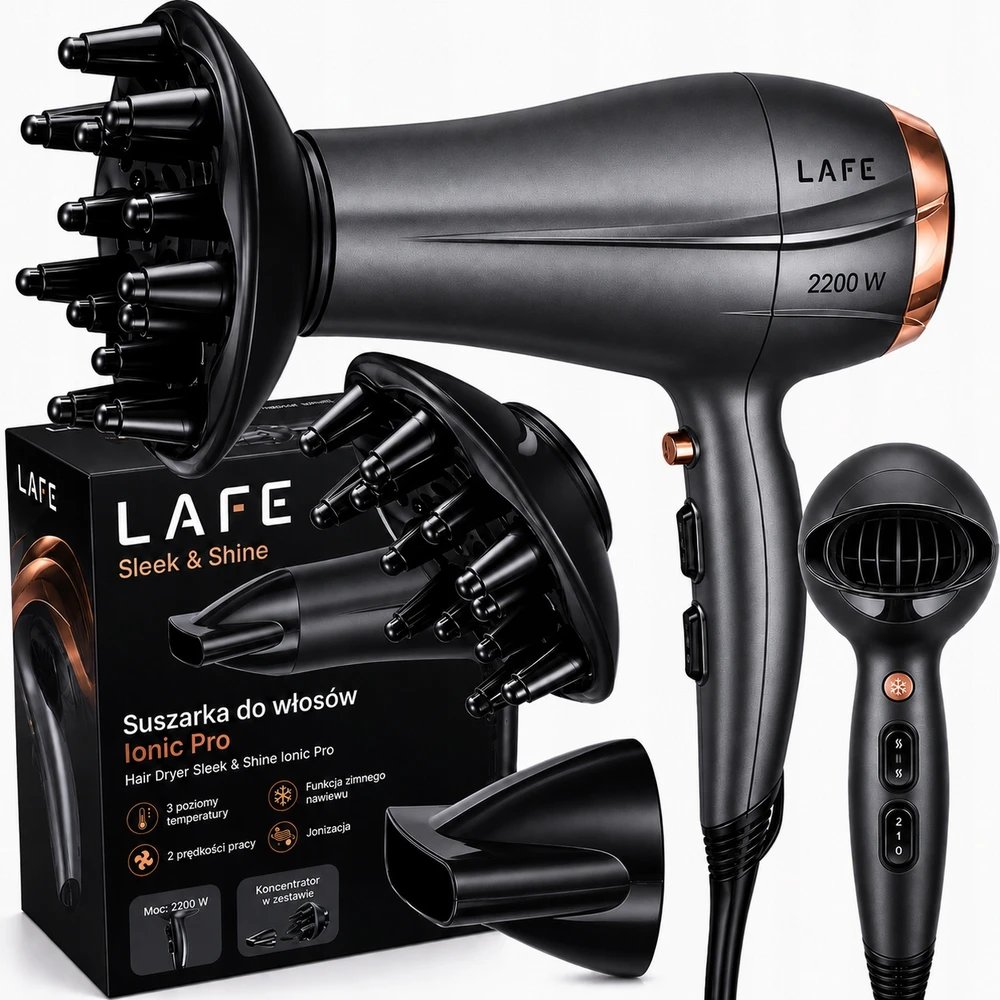 Plaukų džiovintuvas LAFE Ionic PRO, 2200 W