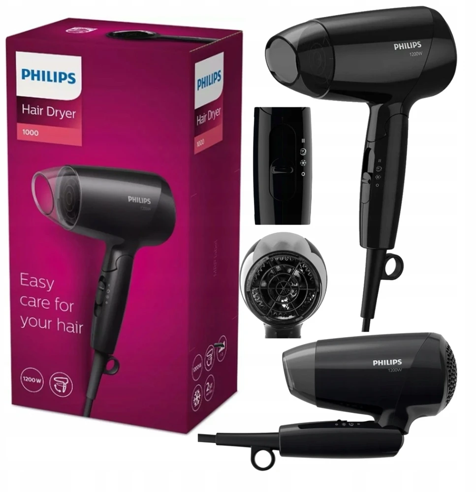Plaukų džiovintuvas Philips Essential, 1200 W
