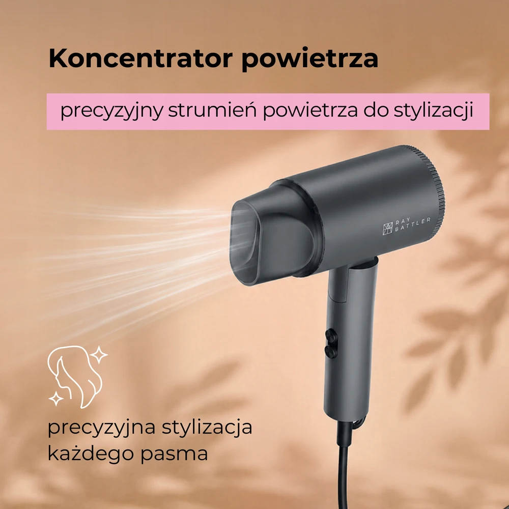 Plaukų džiovintuvas RAY BATTLER, 1600 W