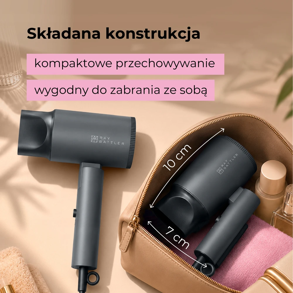 Plaukų džiovintuvas RAY BATTLER, 1600 W