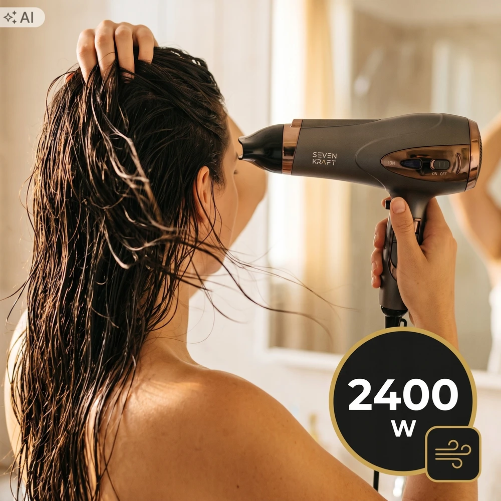 Plaukų džiovintuvas Sevenkraft, 2400 W