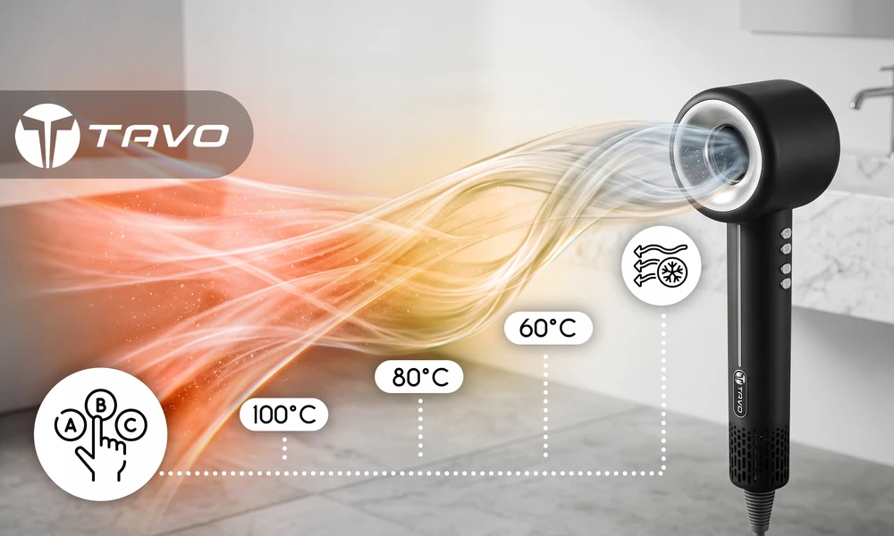 Plaukų džiovintuvas TAVO, 2500 W