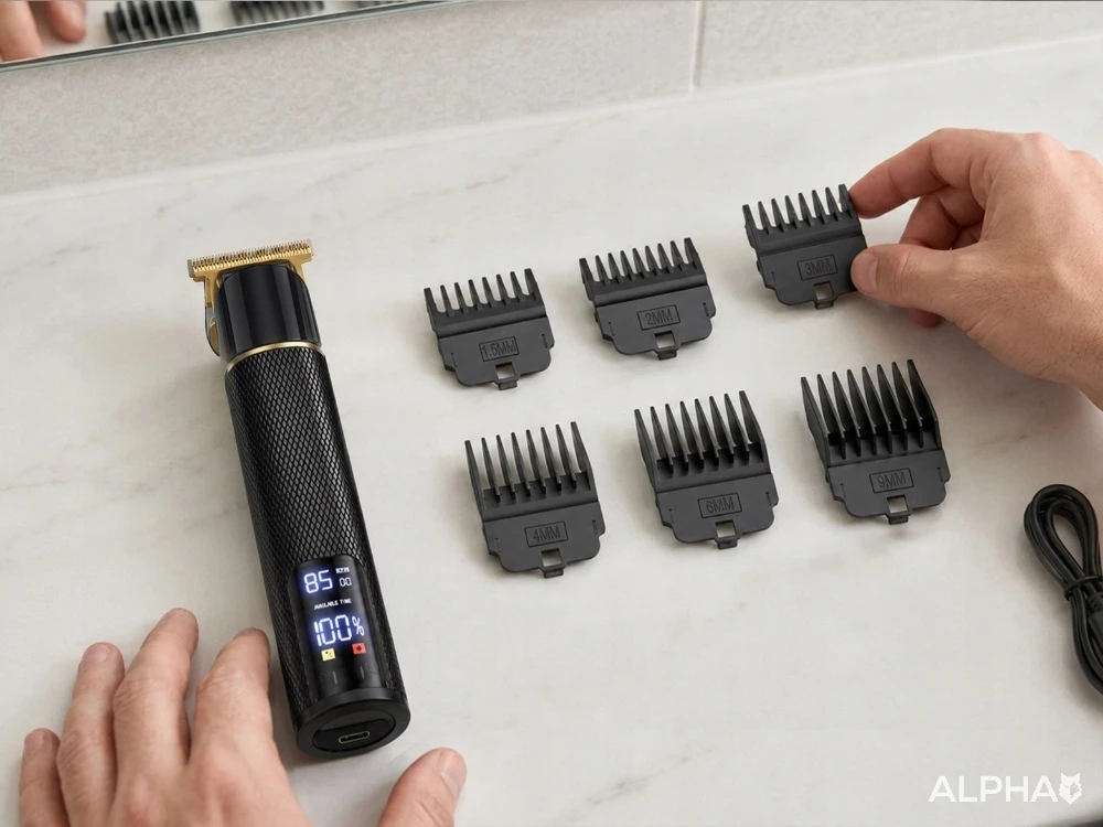Plaukų ir barzdos trimeris ALPHA