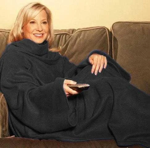 Pledas su rankovėmis XXL – šiltas fleece tipo oversize megztinis