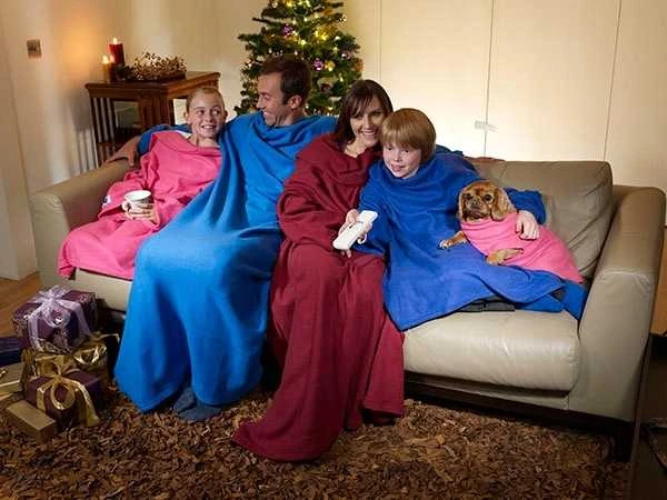 Pledas su rankovėmis XXL – šiltas fleece tipo oversize megztinis