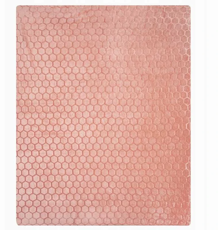 Pledas–lovatiesė ZOE2 150x200 cm Eurofirany, pudros rožinė, 3D reljefas