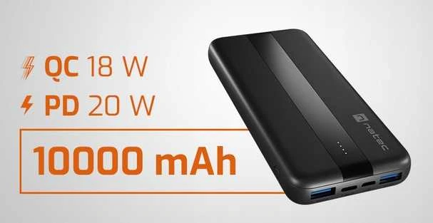 Plonas ir galingas 10000 mAh powerbankas – 20W įkrovimas, USB-A ir USB-C