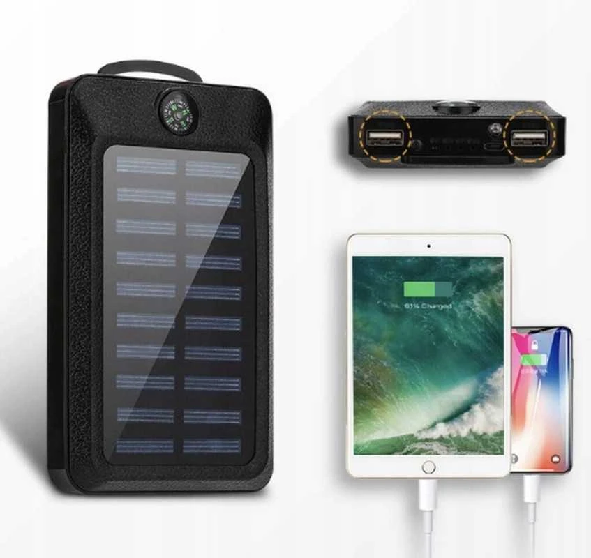 Powerbank 20000 mAh – su LED žibintuvėliu, 2×USB ir viršsrovių apsauga