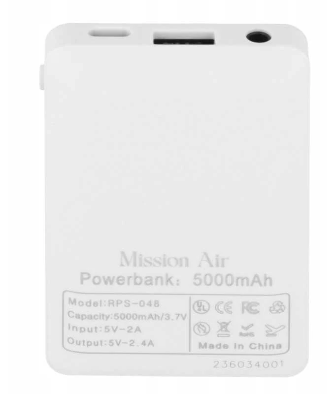 Powerbankas 5000 mAh – su USB-C, puikiai tinka šildomiems drabužiams