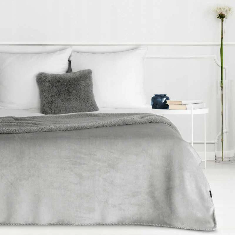 PREMIUM pledas–lovatiesė 70x160 cm, sidabrinės spalvos