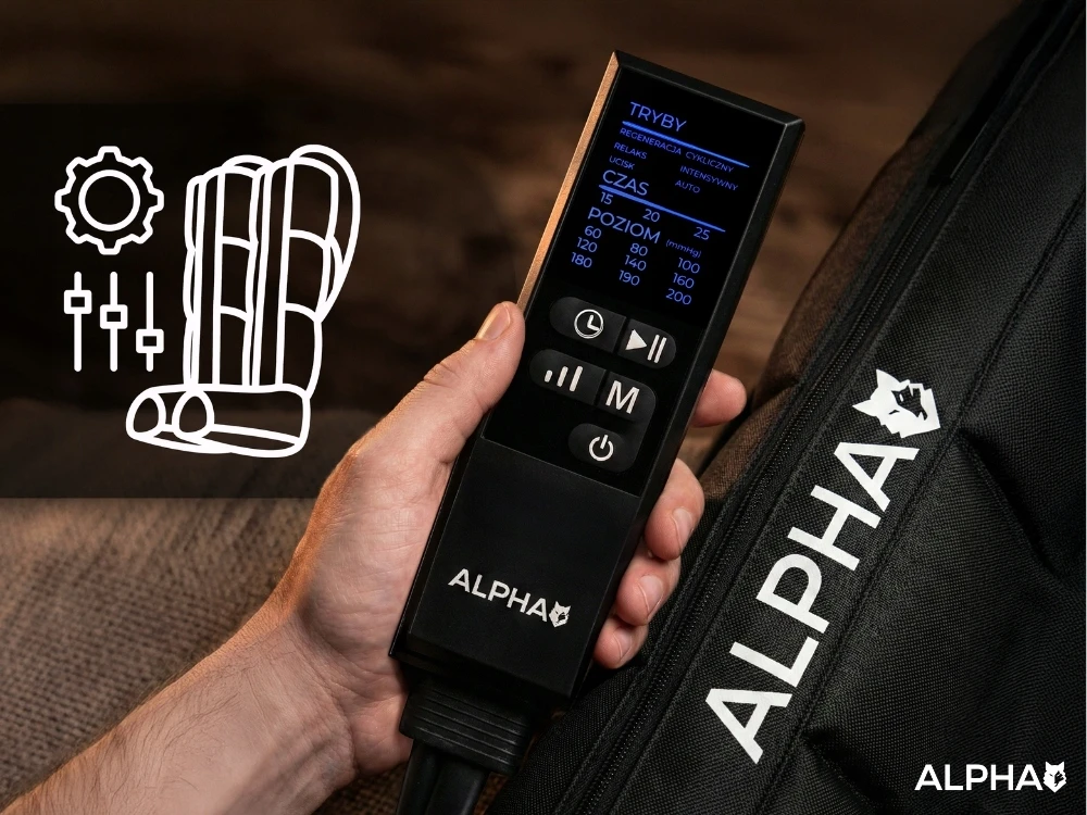 Presoterapinis kojų masažuoklis ALPHA
